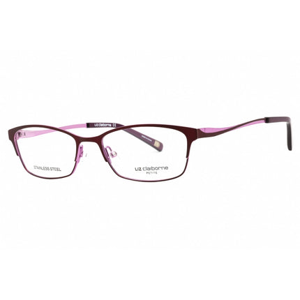 Liz Claiborne Women's Eyeglasses - Plum Metal Cat Eye Full Rim Frame | L 461 00T7 00 ,