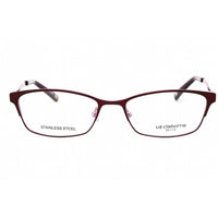 Liz Claiborne Women's Eyeglasses - Plum Metal Cat Eye Full Rim Frame | L 461 00T7 00 ,