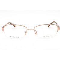 Liz Claiborne Women's Eyeglasses - Light Gold Metal Rectangular Frame | L 611 01B9 00 ,