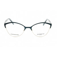 Liz Claiborne Women's Eyeglasses - Blue Metal Cat Eye Full Rim Frame | L469 PJP 00 ,