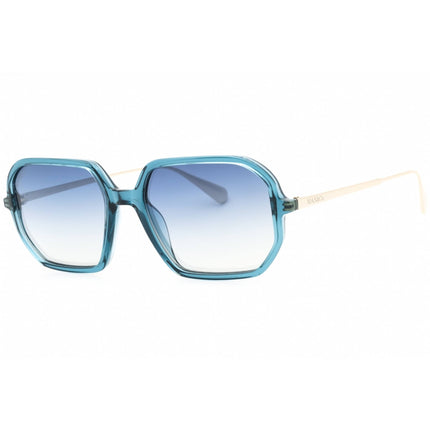 Max & Co. Women's Sunglasses - Shiny Turquoise Square Full Rim Frame | MO0087 87W ,