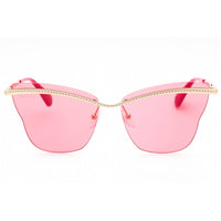 Max & Co. Women's Sunglasses - Gold/Bordeaux Metal Cat Eye Rimless Frame | MO0103 32S ,