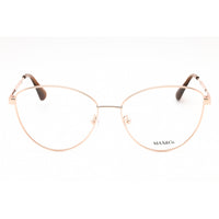Max & Co. Women's Eyeglasses - Shiny Rose Gold Metal Cat Eye Full Rim | MO5006 028 ,
