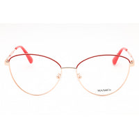 Max & Co. Women's Eyeglasses - Pink Gold Metal Cat Eye Full Rim Frame | MO5006 033 ,