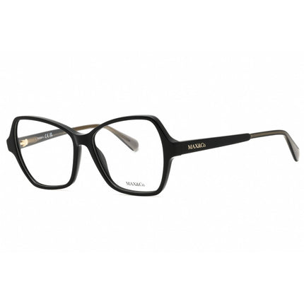 Max & Co. Women's Eyeglasses - Shiny Black Acetate Butterfly Full Rim | MO5031 001 ,