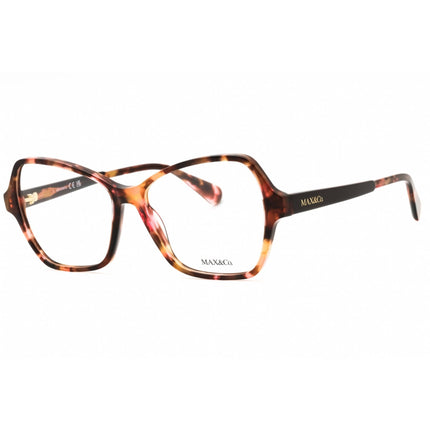 Max & Co. Women's Eyeglasses - Coloured Havana Acetate Butterfly Frame | MO5031 055 ,