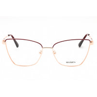 Max & Co. Women's Eyeglasses - Pink Gold Metal Cat Eye Full Rim Frame | MO5035 033 ,