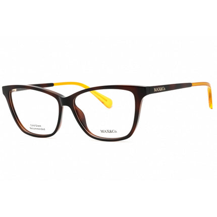 Max & Co. Women's Eyeglasses - Dark Havana Cat Eye Shape Full Rim Frame | MO5038 052 ,