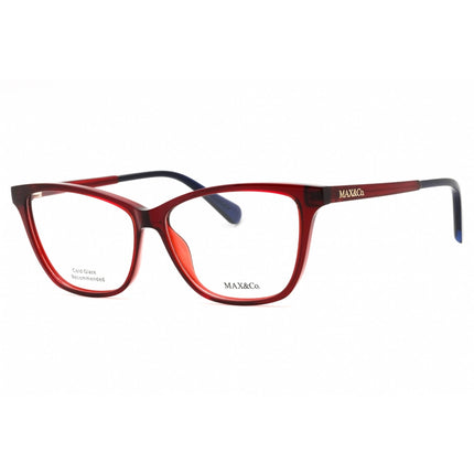 Max & Co. Women's Eyeglasses - Shiny Red Cat Eye Shape Full Rim Frame | MO5038 066 ,