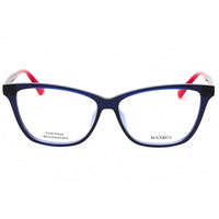 Max & Co. Women's Eyeglasses - Shiny Blue Cat Eye Shape Full Rim Frame | MO5038 090 ,