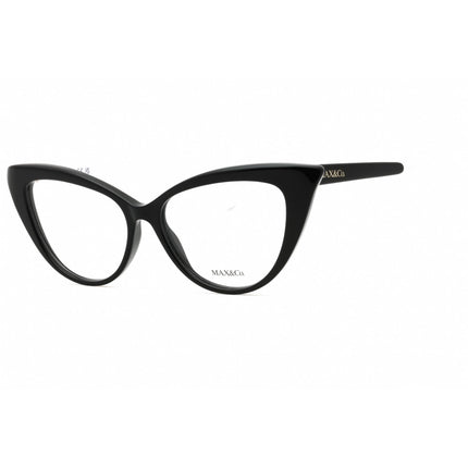 Max & Co. Women's Eyeglasses - Black/Other Acetate Cat Eye Full Rim Frame | MO5046 005 ,