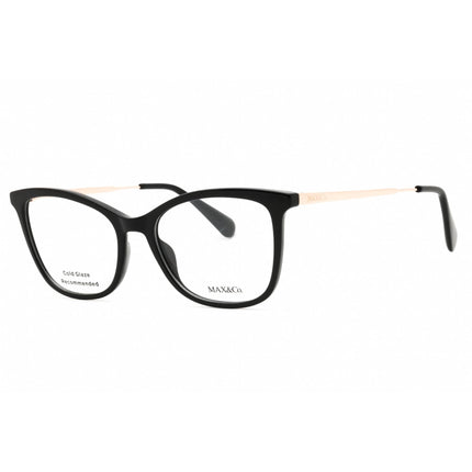 Max & Co. Women's Eyeglasses - Shiny Black Cat Eye Shape Full Rim Frame | MO5051 001 ,