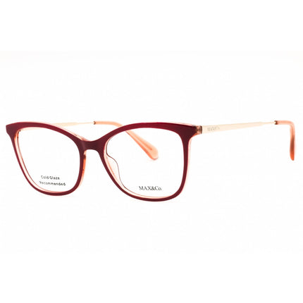 Max & Co. Women's Eyeglasses - Red/Other Cat Eye Shape Full Rim Frame | MO5051 068 ,