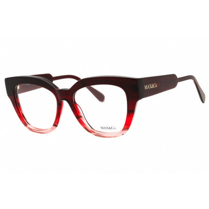 Max & Co. Women's Eyeglasses - Red/Other Acetate Cat Eye Full Rim Frame | MO5074 068 ,