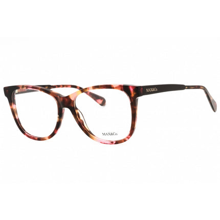 Max & Co. Women's Eyeglasses - Havana/Other Acetate Cat Eye Shape Frame | MO5075 056 ,