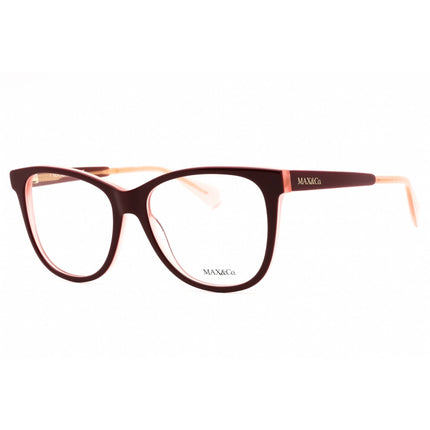 Max & Co. Women's Eyeglasses - Bordeaux/Other Acetate Cat Eye Full Rim | MO5075 071 ,
