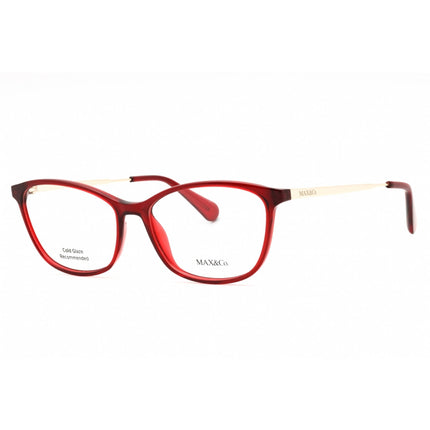 Max & Co. Women's Eyeglasses - Shiny Bordeaux Cat Eye Full Rim 54mm Frame | MO5083 069 ,