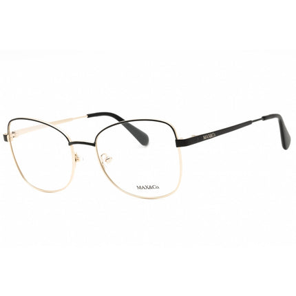 Max & Co. Women's Eyeglasses - Black/Other Metal Cat Eye Full Rim Frame | MO5091 005 ,