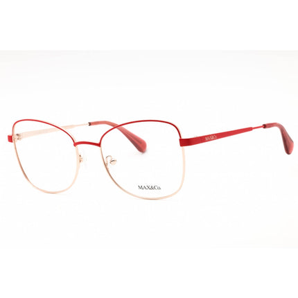 Max & Co. Women's Eyeglasses - Shiny Red Metal Cat Eye Full Rim Frame | MO5091 066 ,