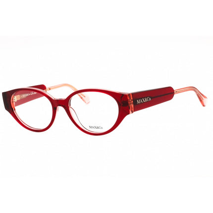 Max & Co. Women's Eyeglasses - Red/Other Acetate Oval Full Rim Frame | MO5094 068 ,