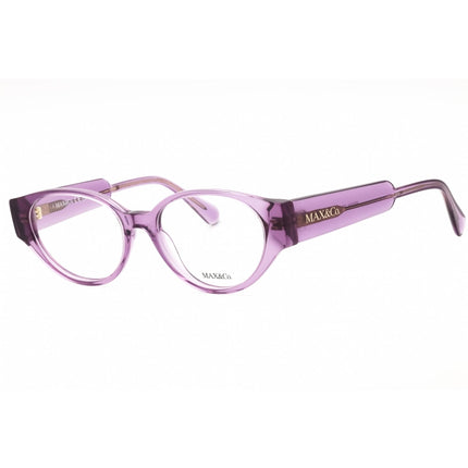 Max & Co. Women's Eyeglasses - Shiny Lilac Acetate Oval Full Rim Frame | MO5094 078 ,