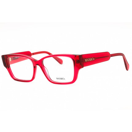 Max & Co. Women's Eyeglasses - Shiny Red Acetate Rectangular Full Rim | MO5095 066 ,