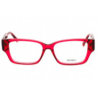 Max & Co. Women's Eyeglasses - Shiny Red Acetate Rectangular Full Rim | MO5095 066 ,