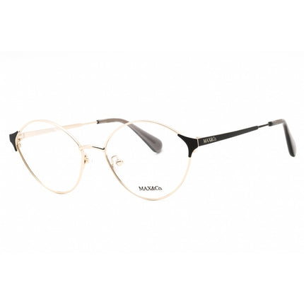 Max & Co. Women's Eyeglasses - Pale Gold Metal Oval Shape Full Rim Frame | MO5119 032 ,