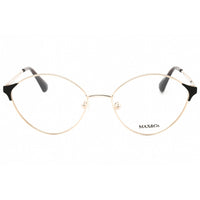 Max & Co. Women's Eyeglasses - Pale Gold Metal Oval Shape Full Rim Frame | MO5119 032 ,