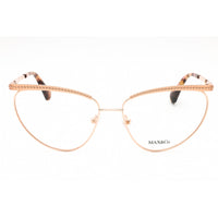 Max & Co. Women's Eyeglasses - Pink Gold Metal Cat Eye Full Rim Frame | MO5136 033 ,