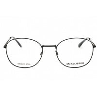 McAllister Unisex Eyeglasses - Black Metal Oval Frame Clear Demo Lens | MC4500 001 ,