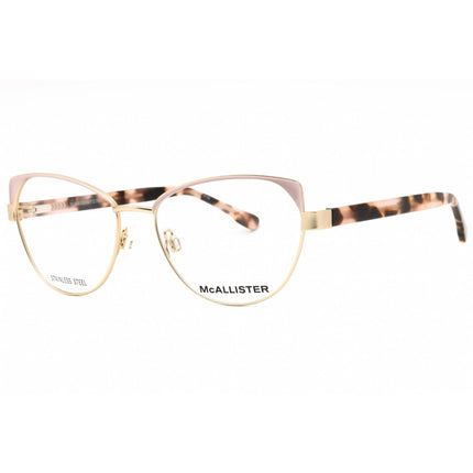 McAllister Women's Eyeglasses - Gold Metal Cat Eye Shape Full Rim Frame | MC4520 710 ,