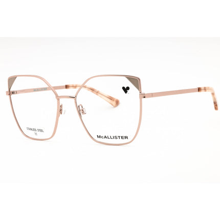 McAllister Women's Eyeglasses - Rose Gold Metal Cat Eye Full Rim Frame | MC4524 770 ,