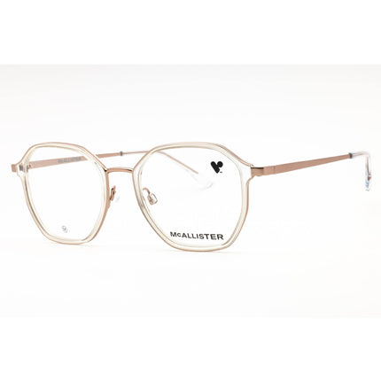 McAllister Unisex Eyeglasses - Crystal Metal Geometric Full Rim Frame | MC4526 909 ,