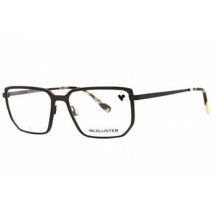 McAllister Men's Eyeglasses - Olive Metal Rectangular Full Rim Frame | MC4531 310 ,