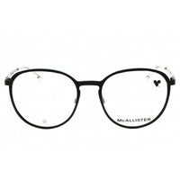 McAllister Unisex Eyeglasses - Black Metal Round Frame Clear Demo Lens | MC4532 001 ,