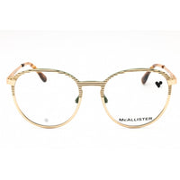McAllister Unisex Eyeglasses - Gold Metal Round Frame Clear Demo Lens | MC4532 710 ,