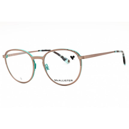 McAllister Unisex Eyeglasses - Rose Gold Metal Round Shape Full Rim Frame | MC4532 770 ,