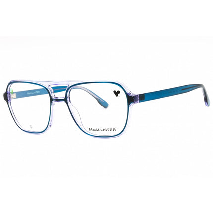 McAllister Unisex Eyeglasses - Teal Purple Navigator Shape Full Rim Frame | MC4534 440 ,