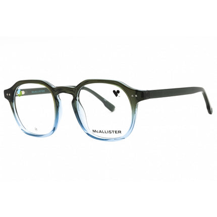 McAllister Men's Eyeglasses - Olive Blue Square Shape Full Rim Frame | MC4535 310 ,