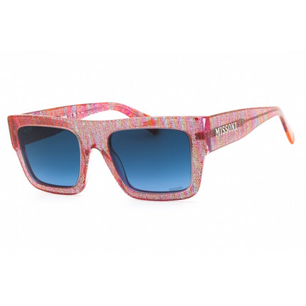 Missoni Women's Sunglasses - Pink Multi Pattern Full Rim Frame | MIS 0129/S 0QQ7 08 ,