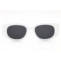 Salvatore Ferragamo Women's Sunglasses - White Acetate Oval Full Rim | SF1053S 101 ,