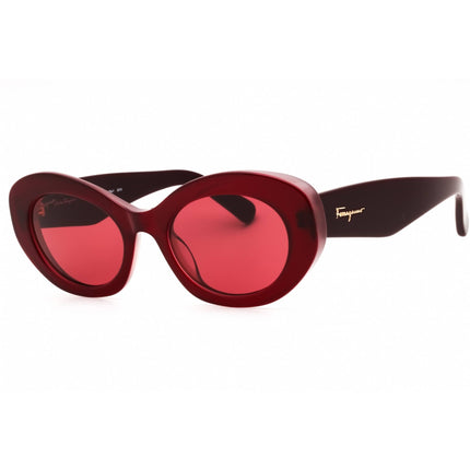 Salvatore Ferragamo Women's Sunglasses - Burgundy Cat Eye Full Rim Frame | SF1080S 614 ,