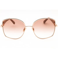 Salvatore Ferragamo Women's Sunglasses - Rose Gold Metal Butterfly Frame | SF304SN 772 ,