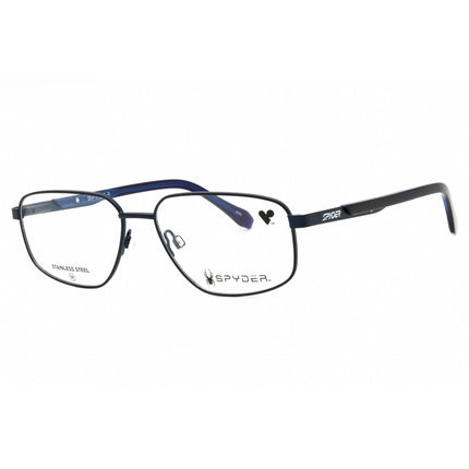 Spyder Men's Eyeglasses - Navy Rectangular Full Rim Frame Clear Demo Lens | SP4033 414 ,