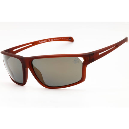 Timberland Men's Sunglasses - Light Brown/Other Sport Wraparound Frame | TB9307 47D ,