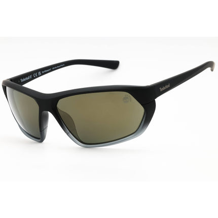 Timberland Men's Sunglasses - Matte Black Sport Wraparound Full Rim Frame | TB9310 02R ,