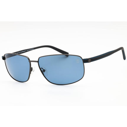 Timberland Men's Sunglasses - Shiny Gunmetal Metal Rectangular Frame | TB9325 08D ,