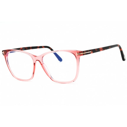 Tom Ford Women's Eyeglasses - Pink/Other Acetate Square Full Rim Frame | FT5762-B 074 ,