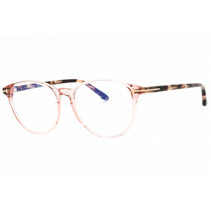 Tom Ford Women's Eyeglasses - Shiny Pink Acetate Round Full Rim Frame | FT5810-B 072 ,